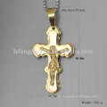 New style gold necklace cross pendant for men